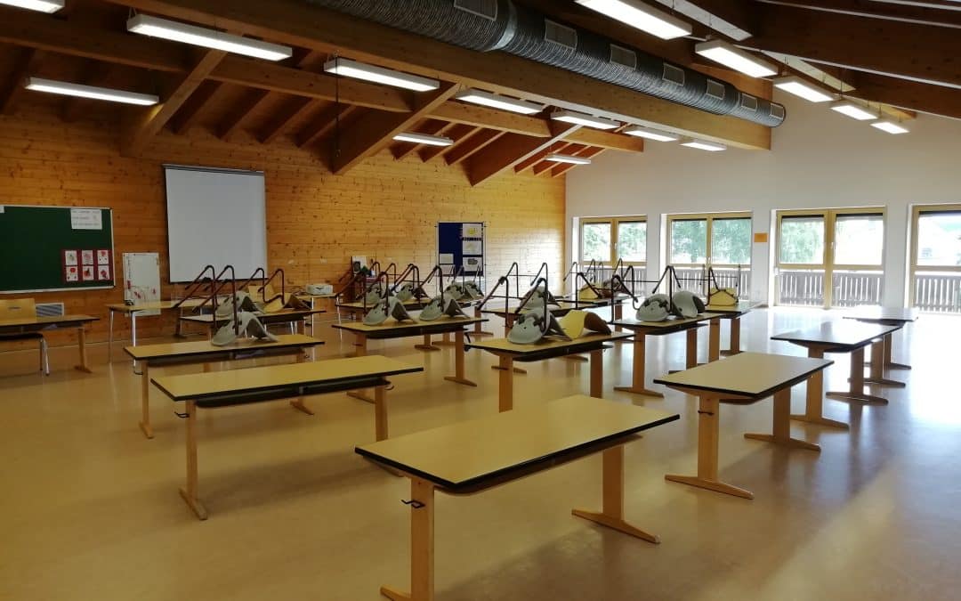 Wegen Corona: Zwei neue Klassenzimmer für die Grundschule – der Gymnastikraum und der Sitzungssaal vorübergehend umgenutzt